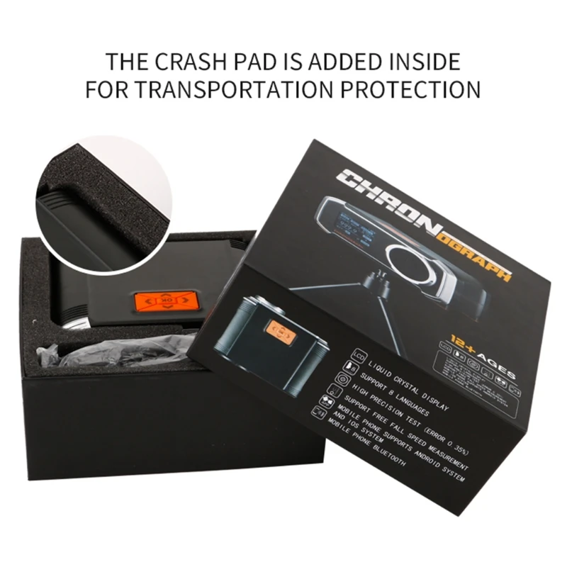 

Shooting Speed Tester with Phone APP LCD Display Matching Chronograph Speedometer Velocimetry Measuring Tool