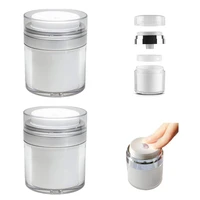 ycoo 2pcs acrylic vacuum pump bottle lotion dispenser airless refillable travel cream cosmetic container jars