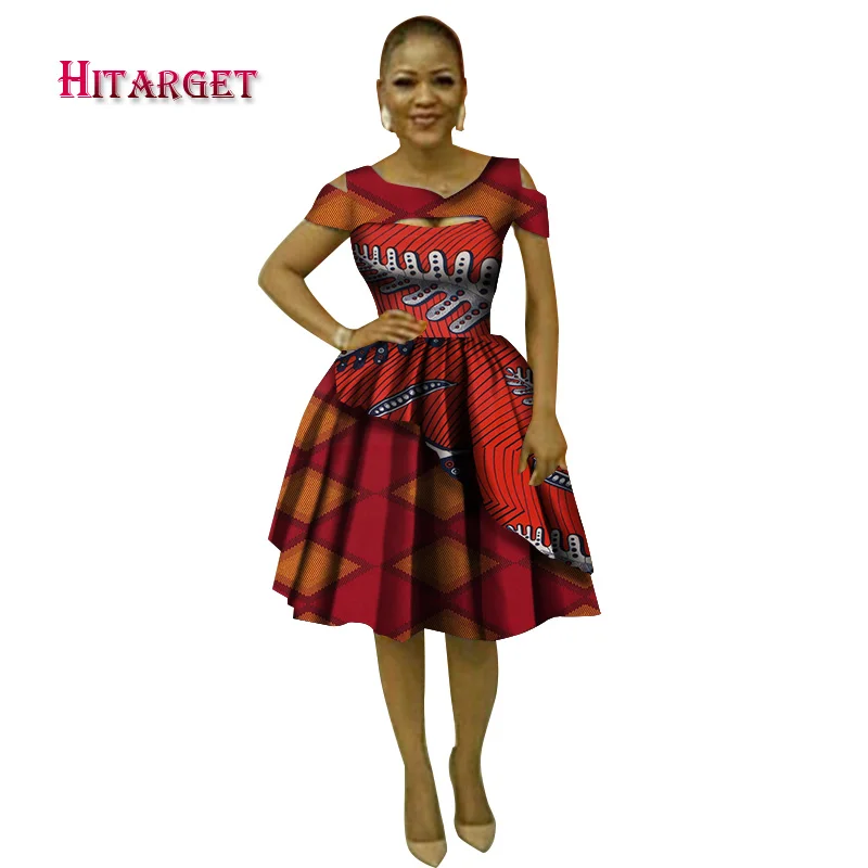 

Женское платье с V-образным вырезом, в африканском стиле