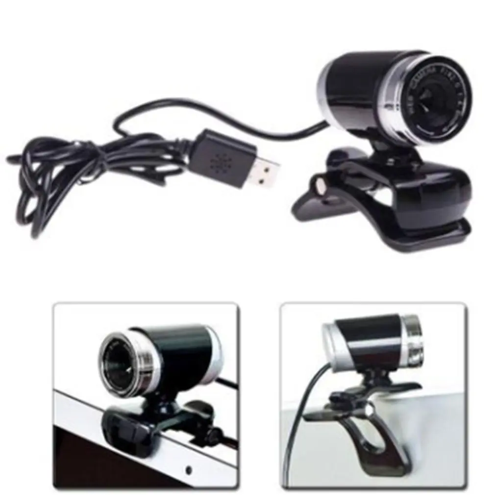 

Manual Adjustable Focal Length USB HD Webcam Powerful Web Cam Camera with MIC for Computer PC Laptop Desktop 640-480