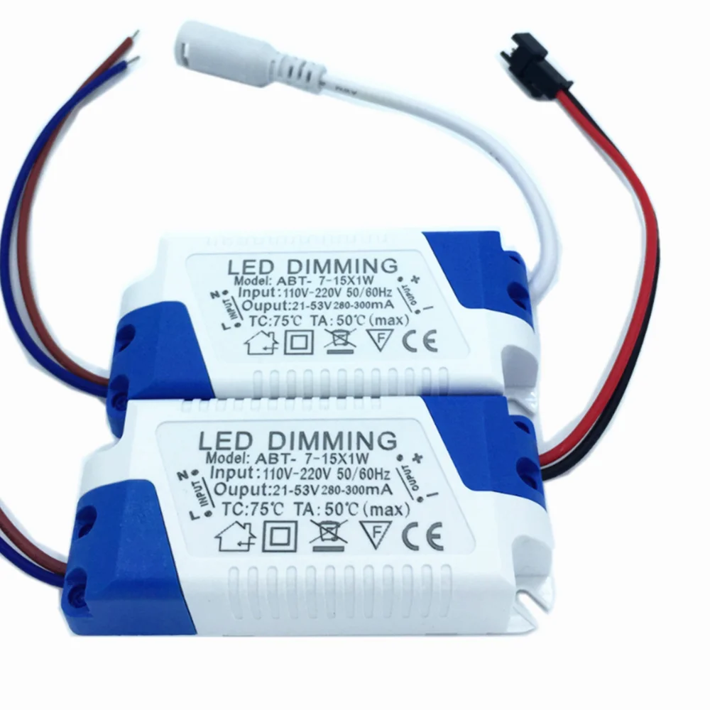 

7-15x1W LED dimming driver 7W 9W 12W 15W SCR dimming power supply Panel light for ceiling lamp driver