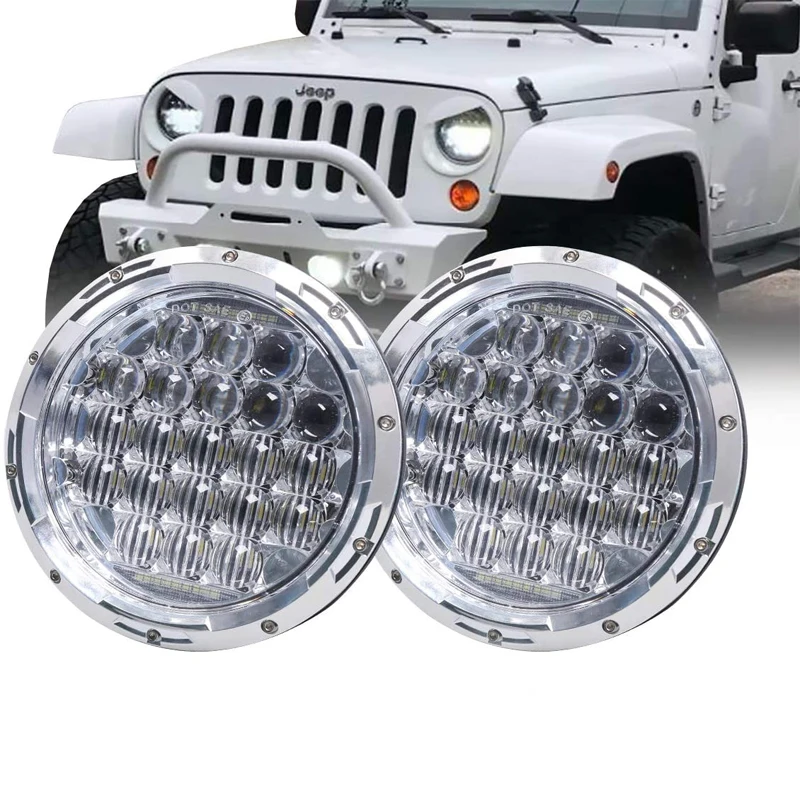 

Фара светодиодсветодиодный 7-дюймовая для Lada 4x4 Urban, нива, Jeep JK, Land Rover, Defender, Hummer, ДХО, точка е9, 2 шт.
