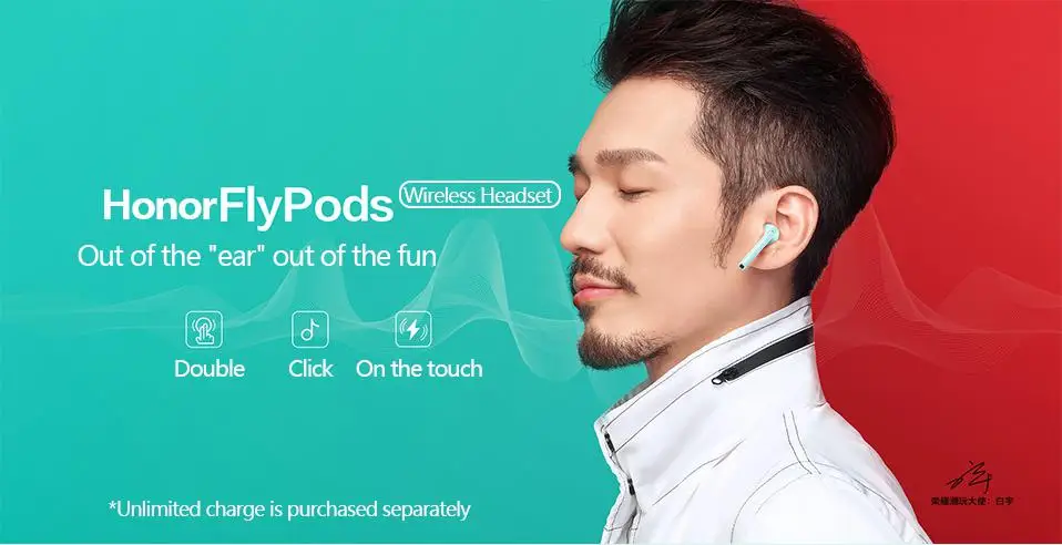 huawei Honor FlyPods Pro FlyPods Bluetooth беспроводные наушники микрофон музыка Сенсорный Водонепроницаемый динамический гарнитура
