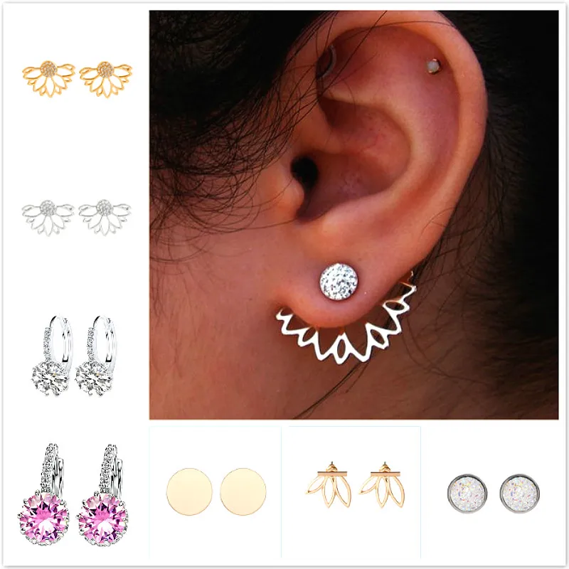 Модные элегантные серьги-кольца для свадебной вечеринки |