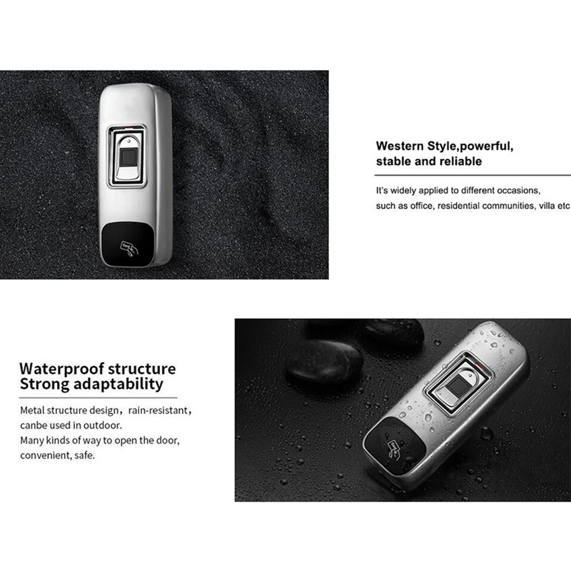 fingerprint recognition device fingerprint reader wiegand output waterproof and dust proof for access control system free global shipping