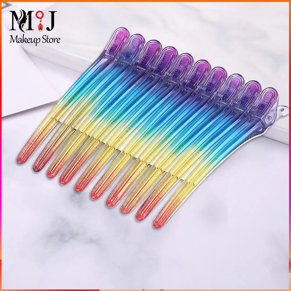 

10 шт. Аллигатор Заколки для волос Профессиональная Парикмахерская Секционирование инструмент для укладки волос заколка для косы зажим акс...