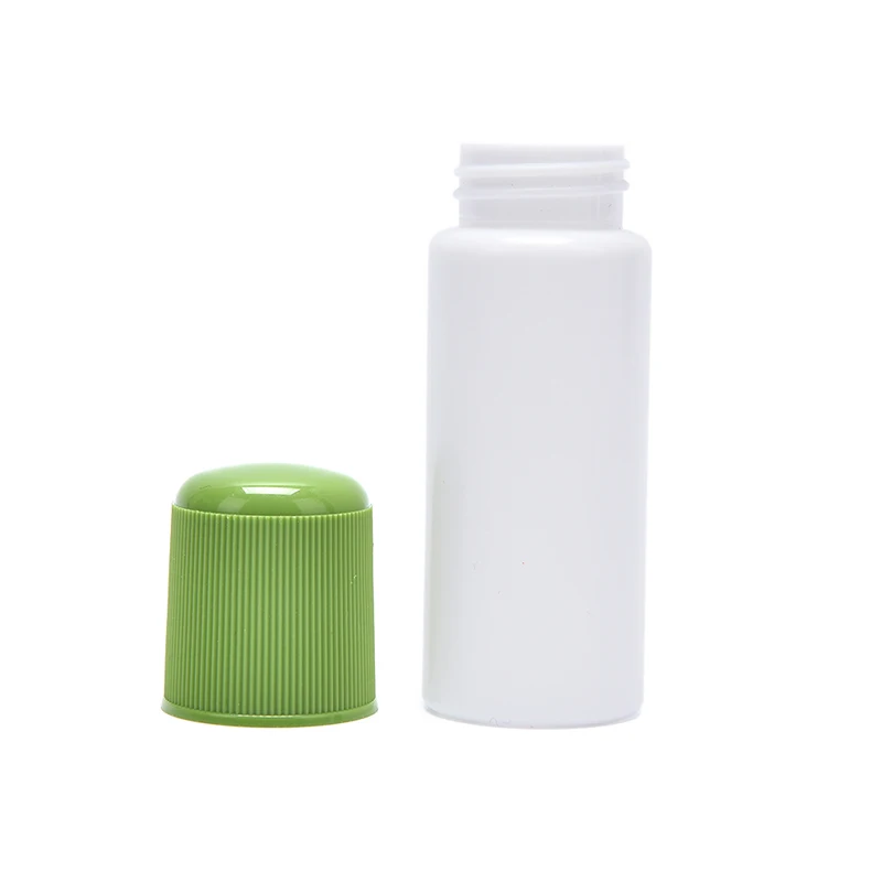 

50ML White Medicine Liquid Bottle With Blue Sponge Applicator