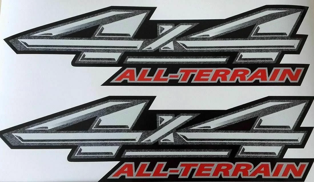 

For x2 4x4 All Terrain decal set, Vinyl Sticker Window Laptop graphics Banner