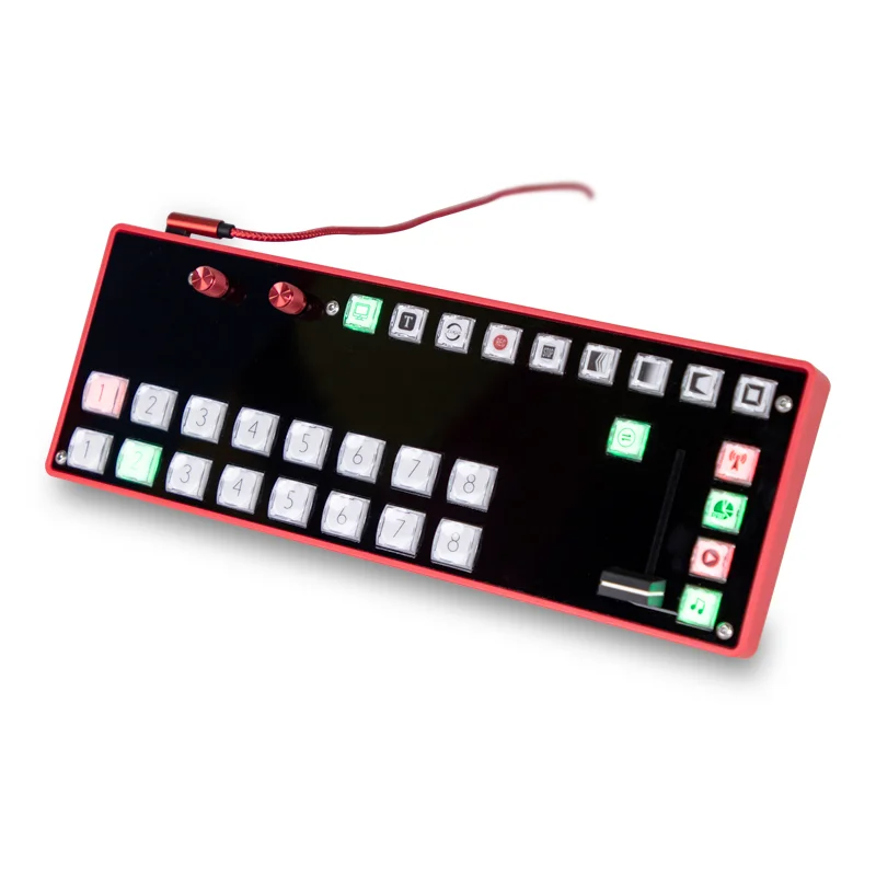 TYST Vmix Mini Switcher Control Panel MIDI 2.0 Video Recording Switchboard Type C interface for OBS New Media Live Youtube | Электроника