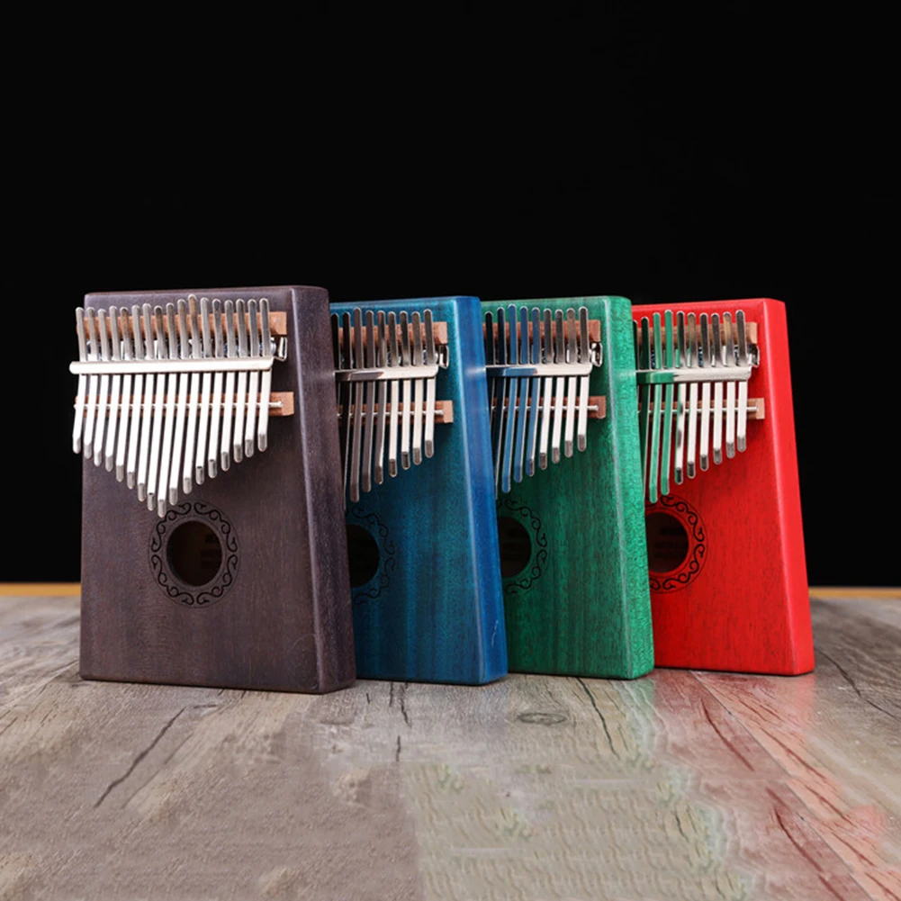 Пианино для большого пальца Kalimba 17 клавиш красное дерево музыкальный инструмент