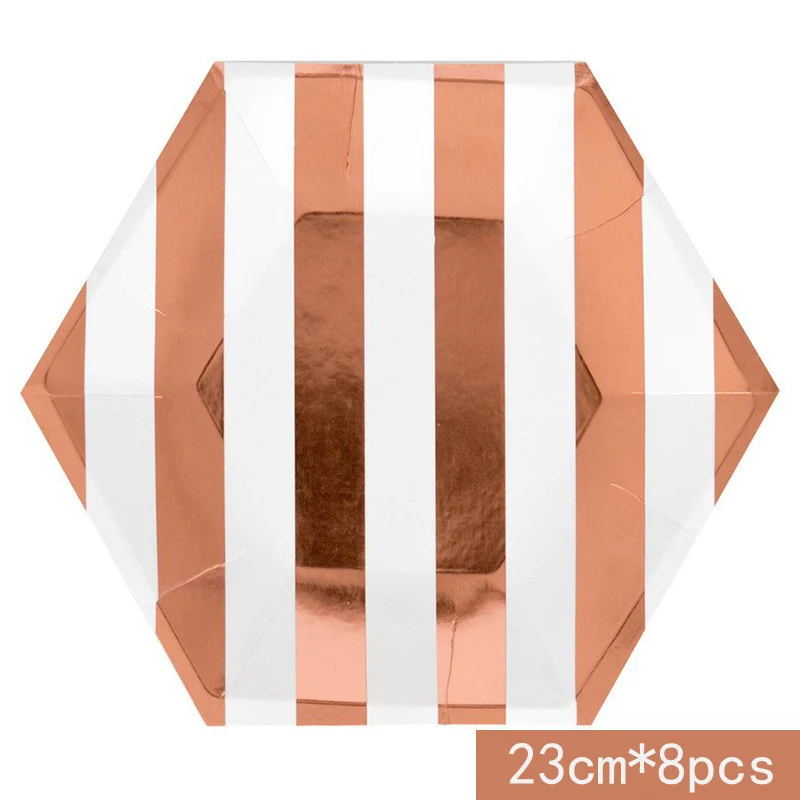 1 Набор из розового золота одноразовая посуда бумага &quotсделай сам&quot платье для