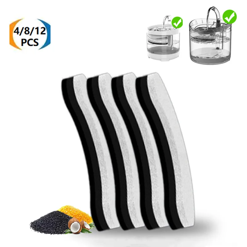 

4/8/12PCS pet water dispenser replacement filter, suitable for WF050/WF060 cat and dog automatic water dispenser filter