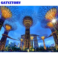 gatyztory painting by number city scenery kits home decor pictures by number drawing on canvas handpainted art gift 4050