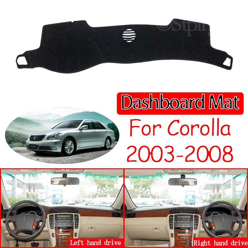 

Противоскользящий коврик для Toyota Crown Royal S180 2003 ~ 2008, накладка на приборную панель, Солнцезащитный коврик, аксессуары для ковров 2004 2005 2006 2007