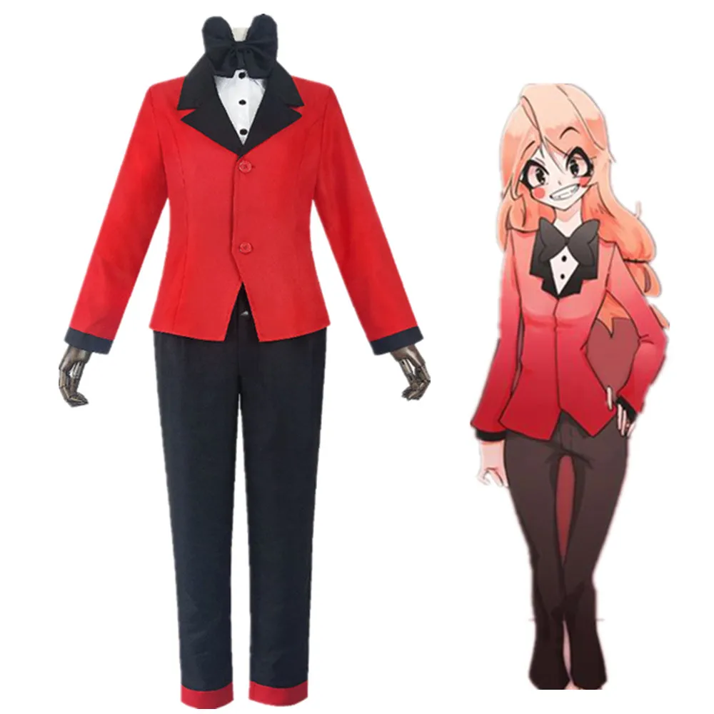 Костюм для косплея CHARLIE из аниме на Хэллоуин, карнавал и праздники, красный костюм для женщин.