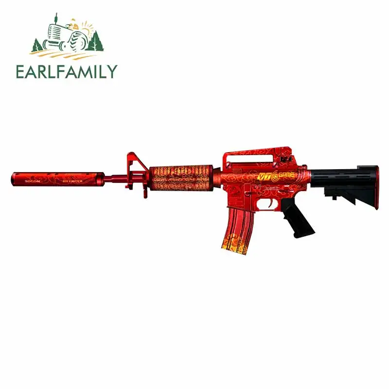 EARLFAMILY 13 см x 3 9 для M4A1 S автомобильные наклейки на бампер серфинга тонкая наклейка