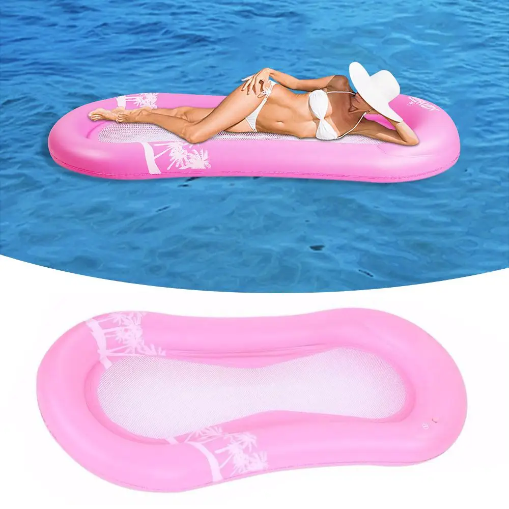 

Creative Floating Chair Inflatable Pool Float Floating Bed PVC Lounge Adults Kids Summer Beach Comfortable Foldable