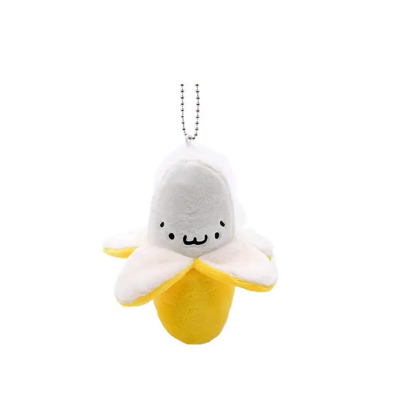 

New Cartoon Cute Banana Plush Toy Backpack Doll Pendant Doll Handbag Pendant Accessories Fashion Jewelry Keychains