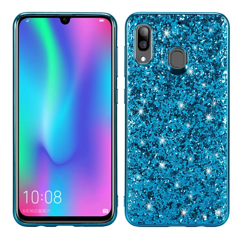 06 Блестящий жесткий чехол для samsung Galaxy A20 Мягкая силиконовая Обложка Бампер для samsung A20 A 20 A205F A205 SM-A205F Чехлы Bling - Цвет: 06