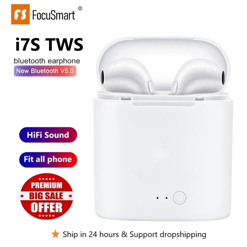 Оригинальная беспроводная гарнитура FocuSmart i7sTWS Bluetooth 5 0 сенсорные стереонаушники