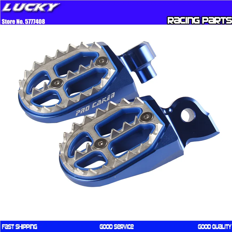 Заготовка CNC MX подножки педали Подставки для Yamaha YZ85 YZ125 YZ250 YZF250 YZF450 WRF250 WRF400 - купить