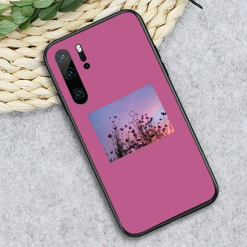 

Art pink paterrn flower Flower Sea Phone Case For Huawei honor Mate P 9 10 20 30 40 Pro 10i 7 8 a x Lite nova 5t