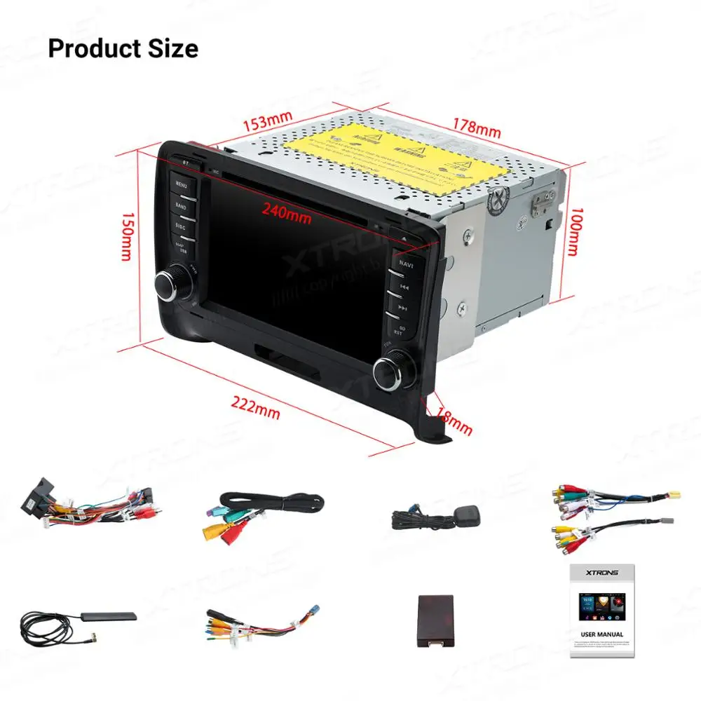 XTRONS Android 10 0 PX5 Octa Core GPS навигация Радио автомобильный DVD плеер OBD для Audi TT MK2 8J 2006 2007