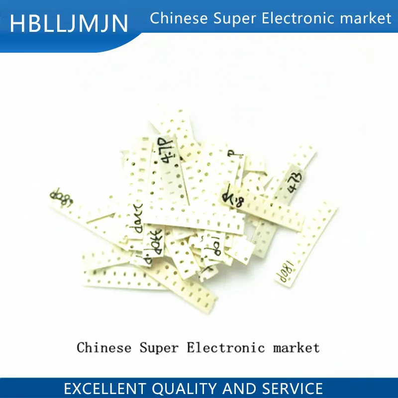 0603 SMD конденсатор Ассорти комплект 36 значений * 10 шт = 360 1пф ~ мкФ Образцы