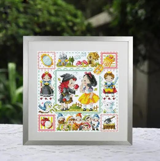 HH 14/16/18/27/28 Набор для вышивки крестом Белоснежка Принцесса Страна Чудес сказочная