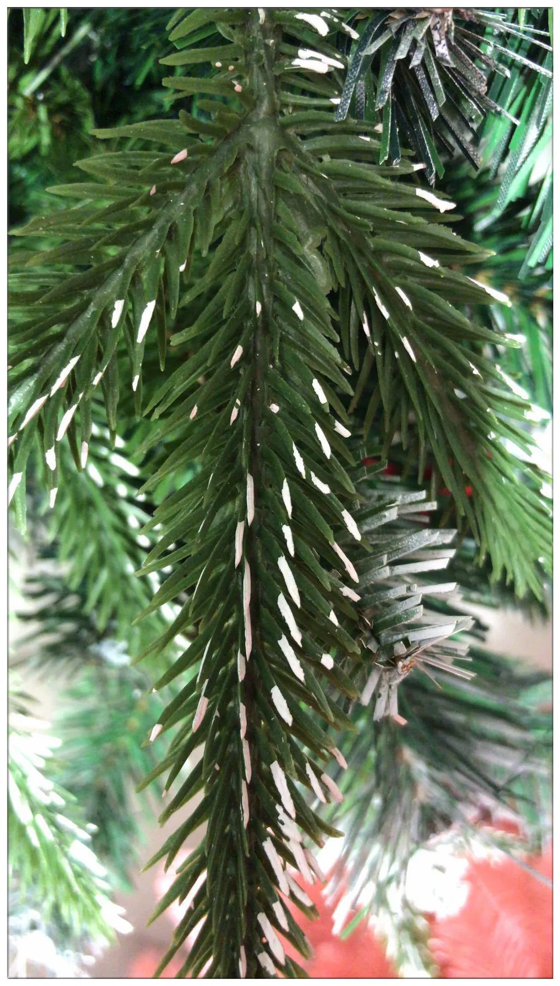 ПВХ Снег pinecone Красная рождественская елка Рождество PE атмосферное украшение на