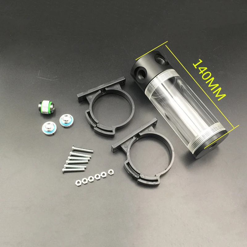 Акриловый цилиндр резервуар для воды G1/4 50x140 мм ПК с жидкостным охлаждением