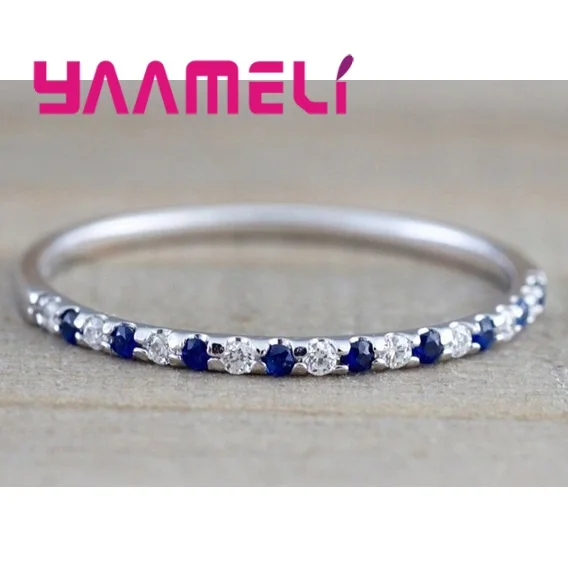 

New Arrival 925 Sterling Silver Vintage Engagement Rings For Women Girls CZ Cubie Zirconia Fashion Jewelry Wholesale