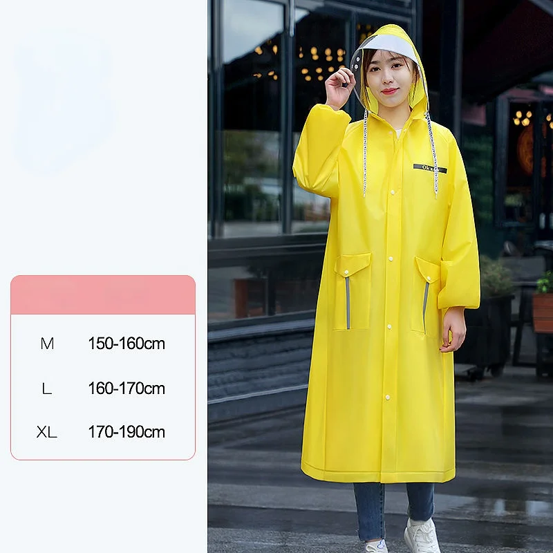 Плащ-пончо унисекс из ЭВА водонепроницаемый с капюшоном | Дом и сад