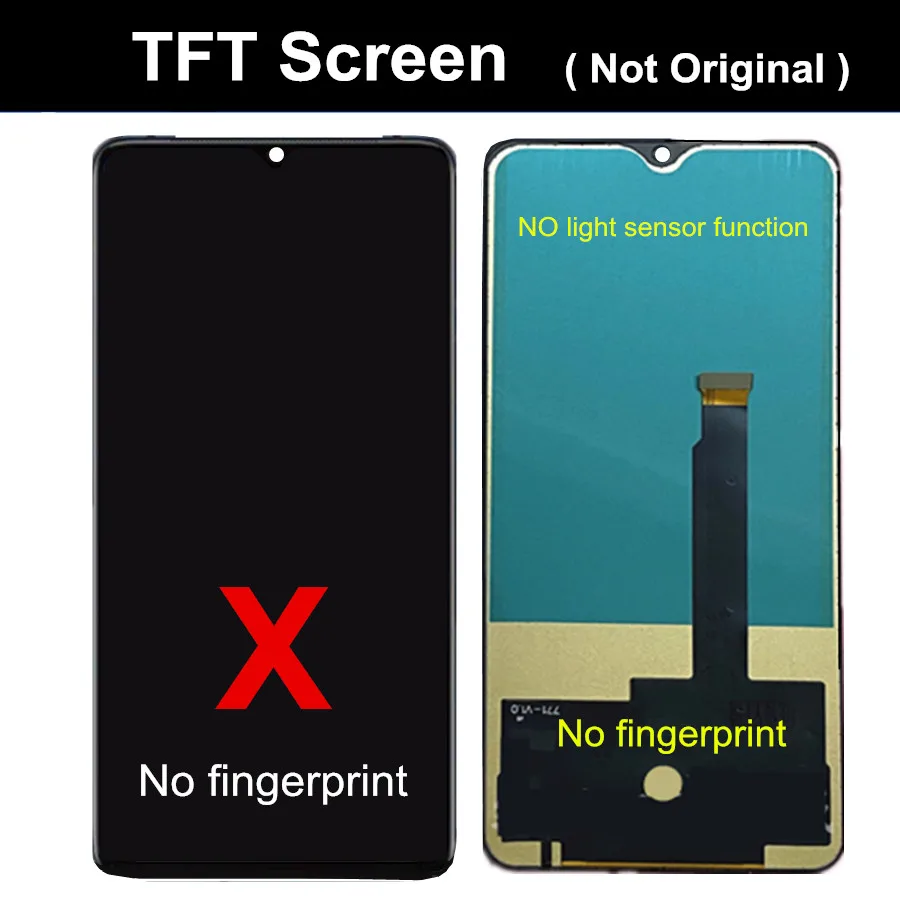 Pantalla TFT de 6,55 pulgadas para OnePlus 7T, pantalla LCD + Digitalizador de Panel t&aacute;ctil para OnePlus 7T 1 + 7T, montaje de pantalla LCD-2