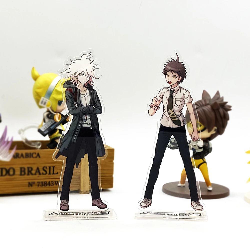 Danganronpa 2 Hinata Hajime Komaeda Nagito HM acrylic stand figure model plate holder cake topper anime Japanese