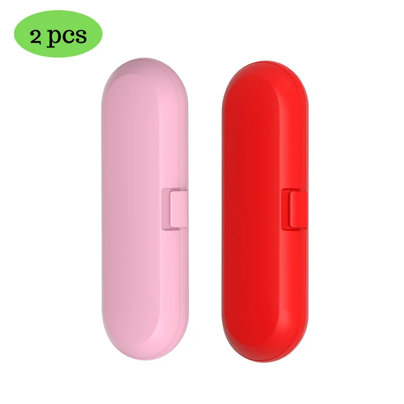 

2pcs black Matte Surface Universal Toothbrush Storage Box Travel Case Storage Rack Suitable Oral Braun Xiomi Sonic mijia t100