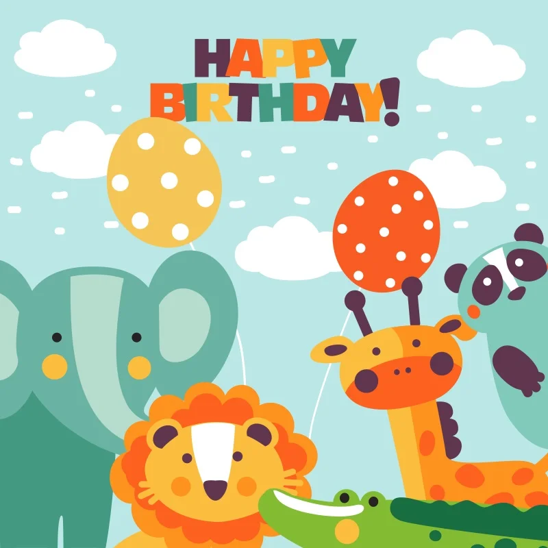 Laeacco Monster party birthday Baby Comics Star Birthday Poster Фото фоны для фотосъемки фотосессия Фотостудия