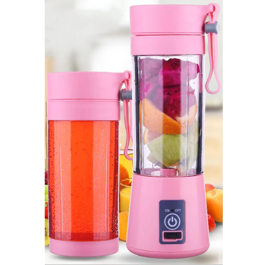 

Portable 380ml Rechargeable USB Electric Juicer Cup Ice Blender BPA-Free Electronic Juicer Cup