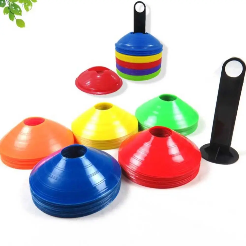 

Hot Sales 20Pcs/Set Football Field Barrier Markers Soccer Training Cones Sport Equipment