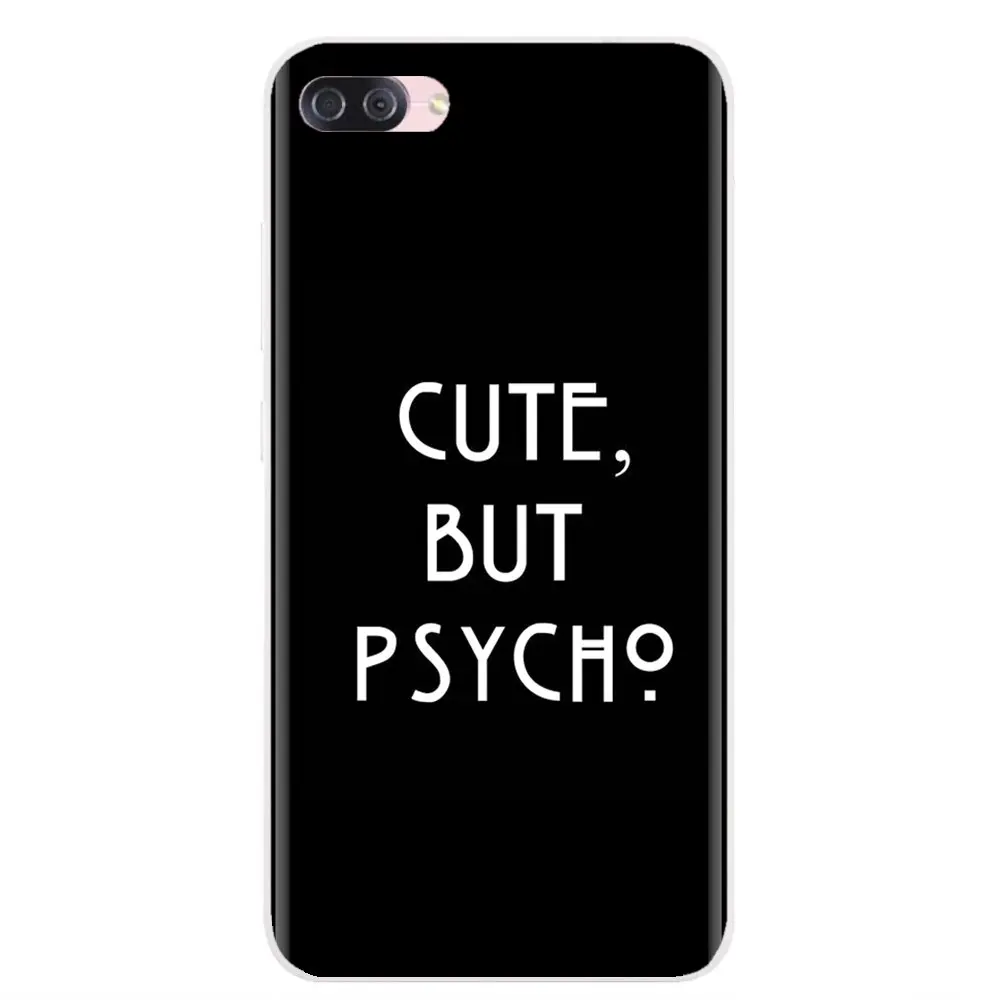 Розовый сексуальный милый но PSYCHO цитата для Xiaomi Redmi 4A S2 Note 3 3S 4 4X 5 Plus 6 7 6A Pro Pocophone F1