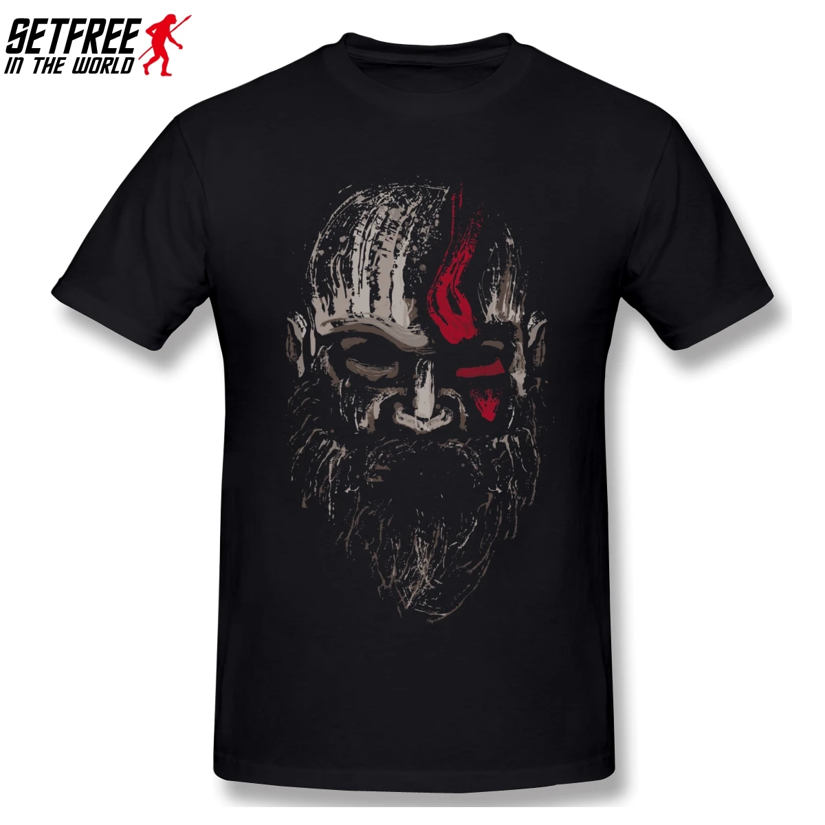 Футболки с надписью God Of War Game Kratos Женская хлопковая Футболка круглым вырезом и