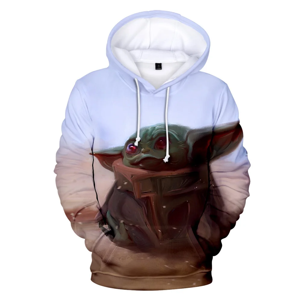 Детские толстовки с капюшоном 3D принтом Звездные войны мандалор йода костюмы для