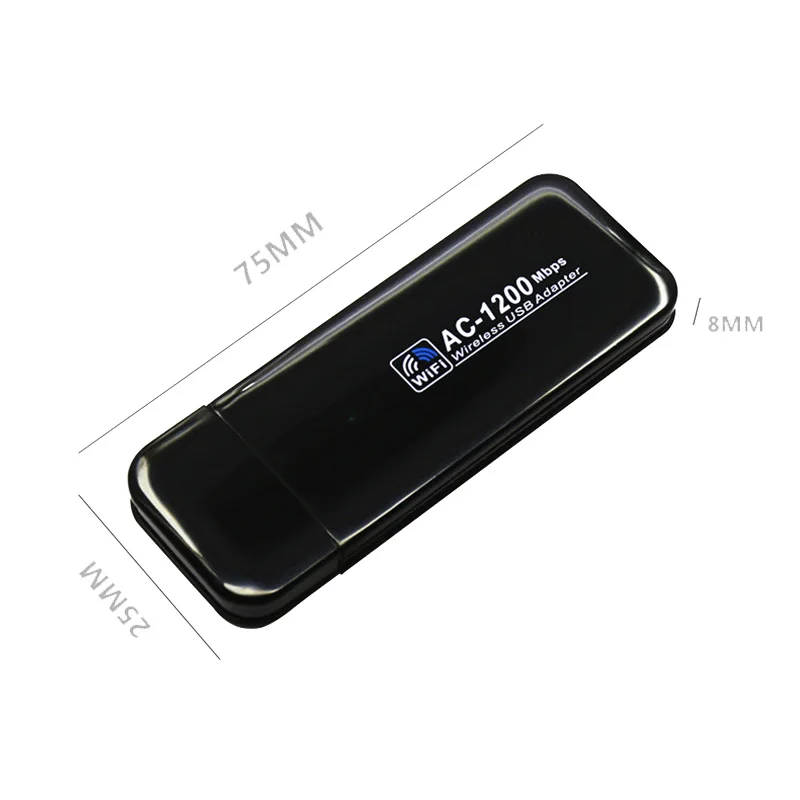 AAAJ-Беспроводной WI-FI адаптер 1200 Мбит/с USB двухдиапазонный 802.11Ac RTL8812BU антенна для