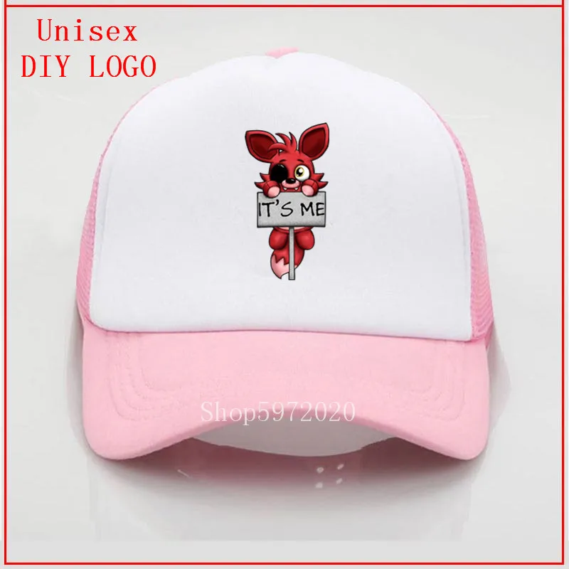 Новейшая сетчатая Кепка FNAF плюшевая бейсбольная кепка с принтом Foxy Мужская s wo