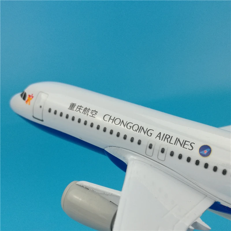 20 см Чунцин авиакомпаний A320 Моделирование Статический твердая металлическая