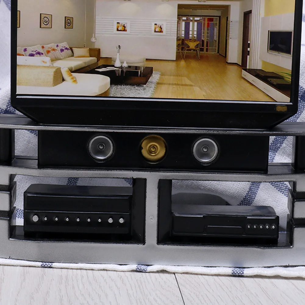 Лидер продаж миниатюрный кукольный домик аксессуары для мебели набор ТВ-театра