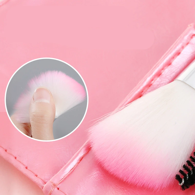 7 кистей для макияжа набор начинающих универсальная полиуретановая сумка