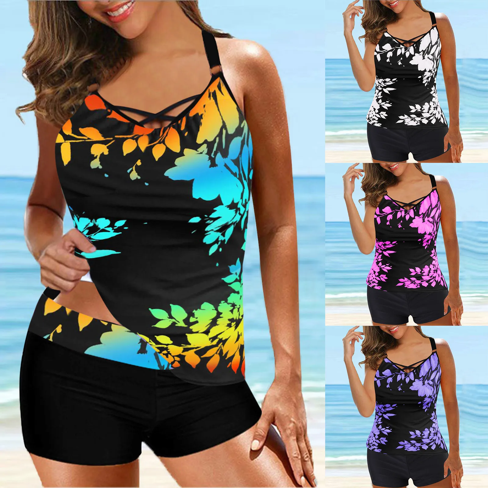 Бикини 2021 женские сексуальные купальники Танкини большой комплект бикини с