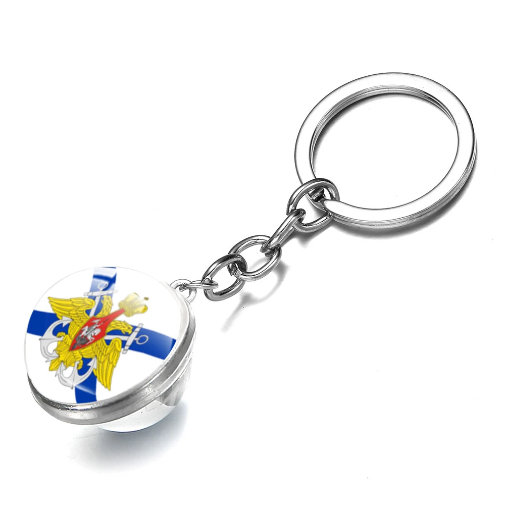 Брелок для ключей с русскими Пограничными войсками двусторонний фото брелок