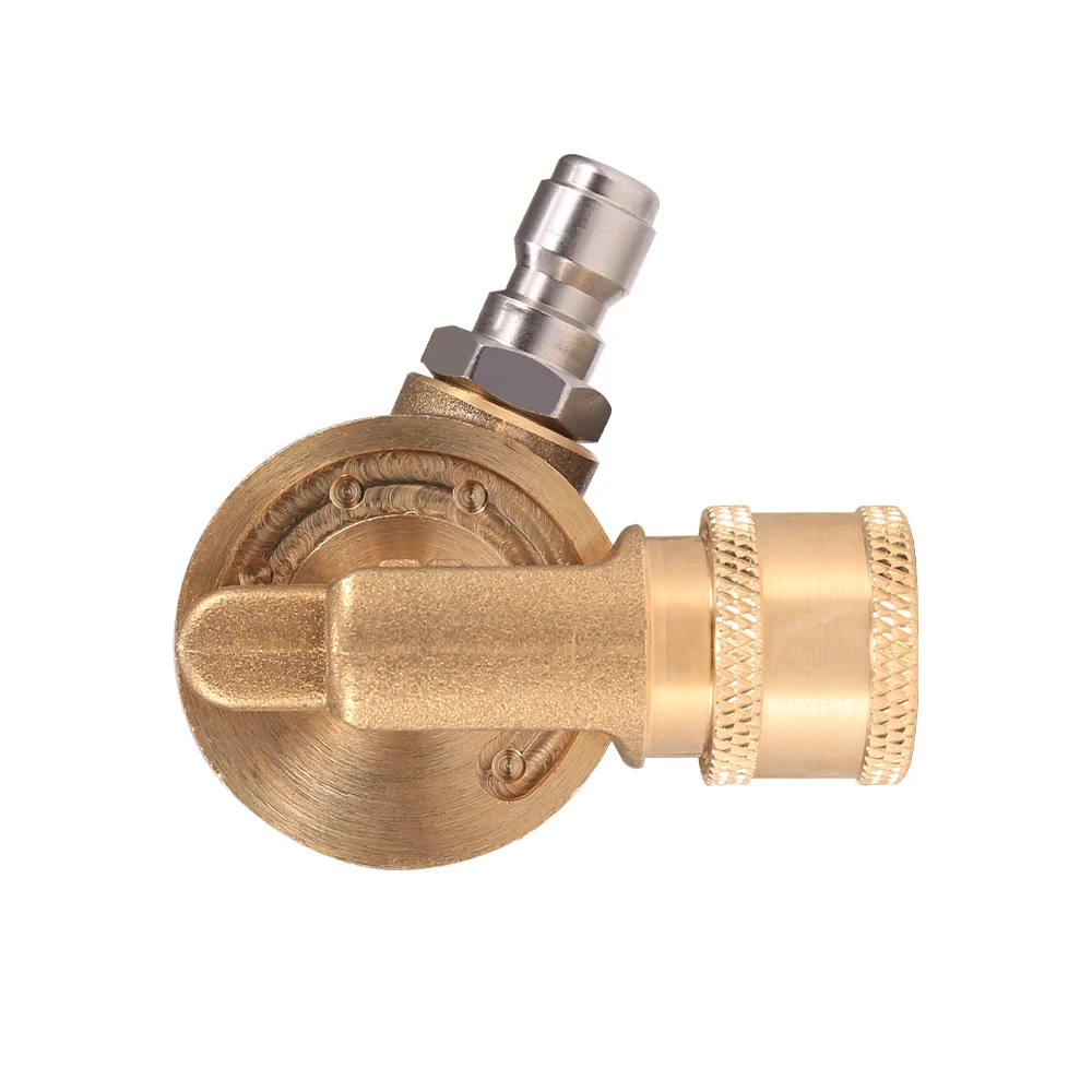 

240 Degree 4500 PSI Gutter Cleaner Attachment Pivoting Coupler For Pressure Washer Nozzle